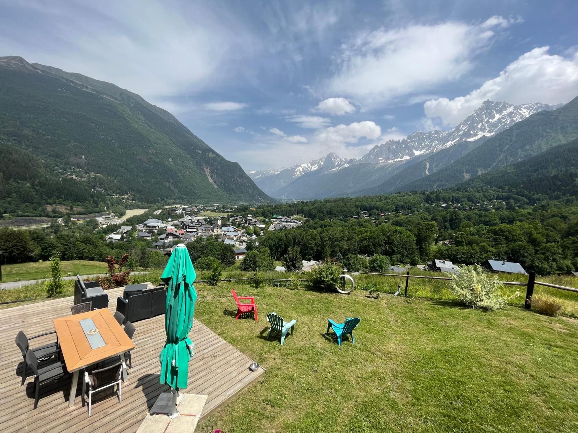 Amazing View Appartement Du Chalet Les Houches Eksteriør bilde