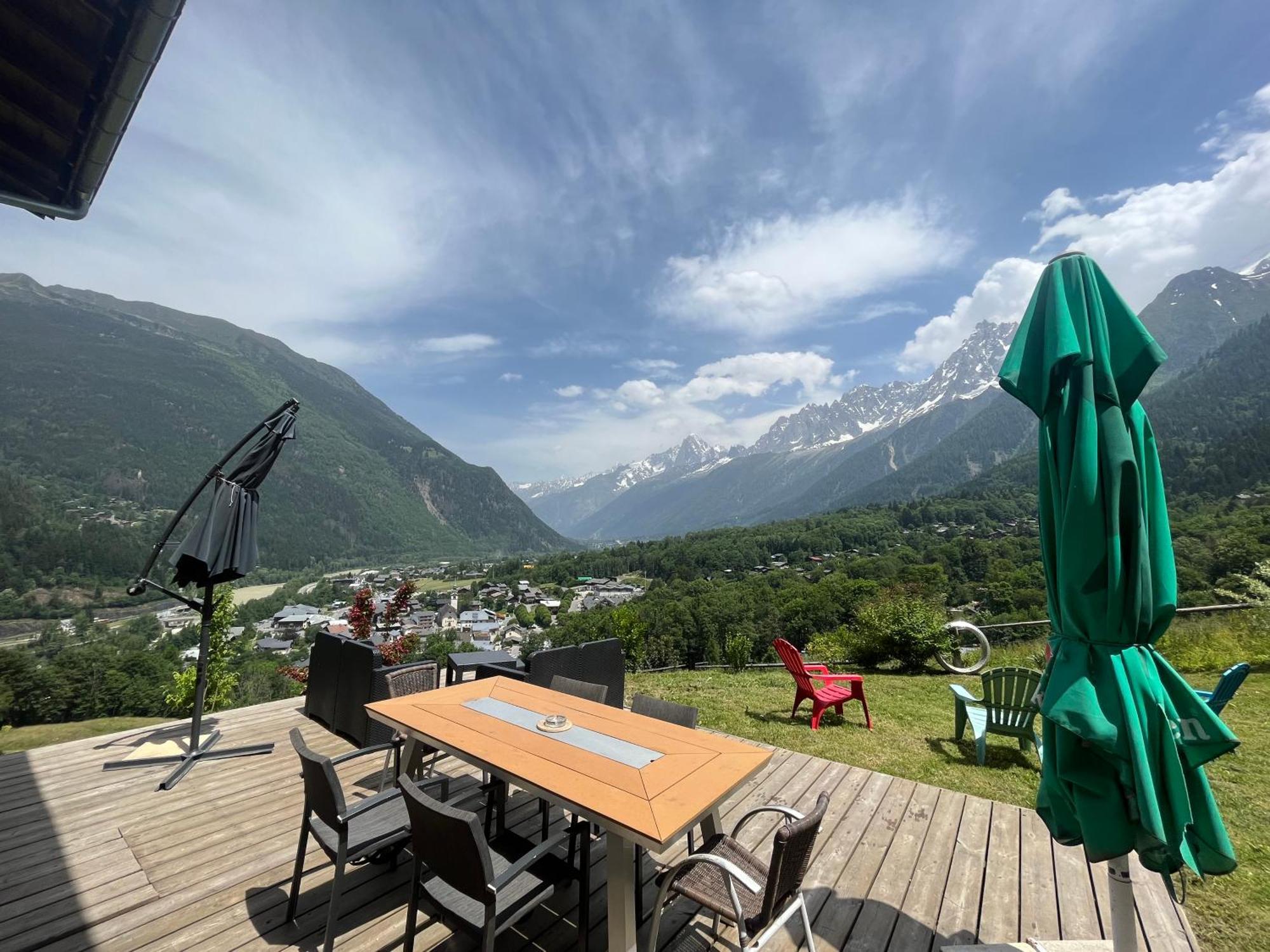 Amazing View Appartement Du Chalet Les Houches Eksteriør bilde