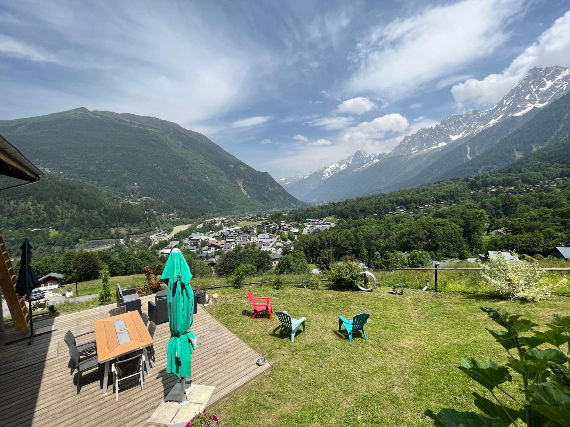 Amazing View Appartement Du Chalet Les Houches Eksteriør bilde