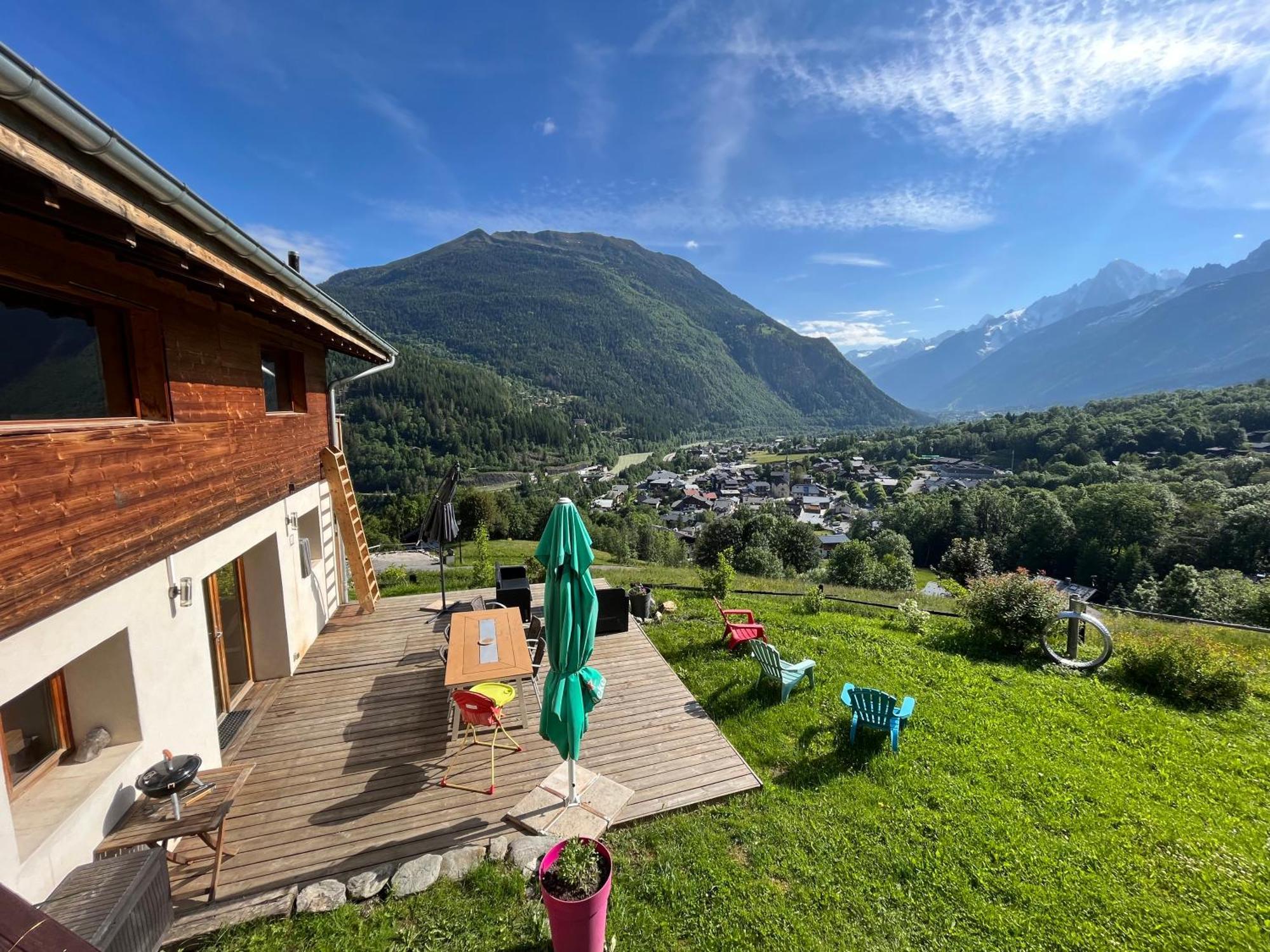 Amazing View Appartement Du Chalet Les Houches Eksteriør bilde