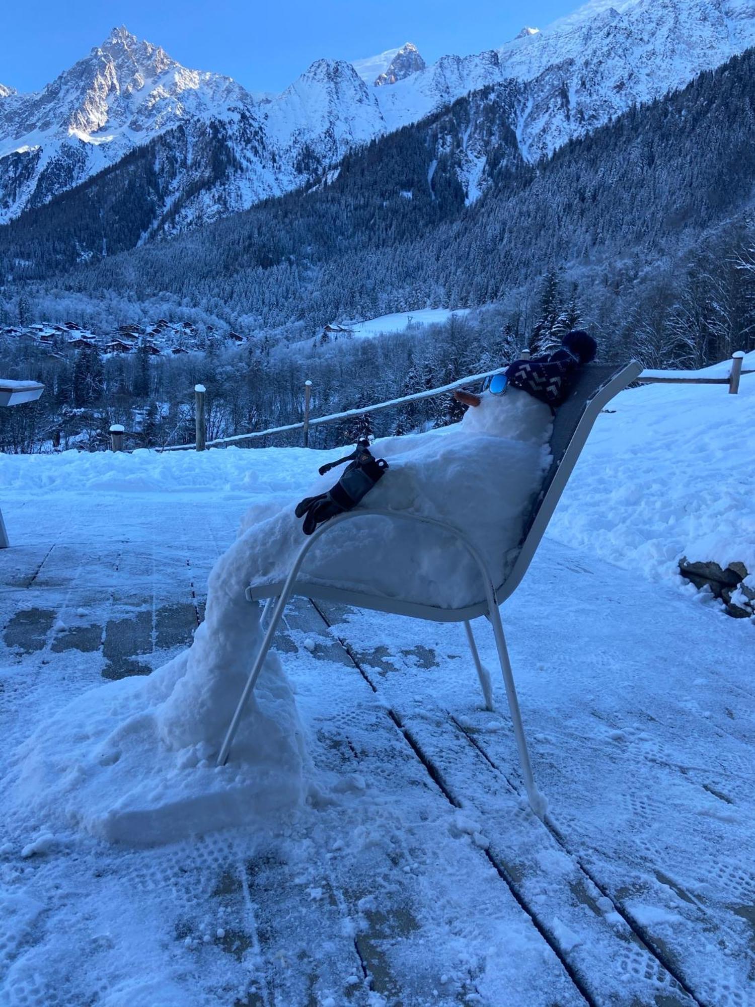 Amazing View Appartement Du Chalet Les Houches Eksteriør bilde